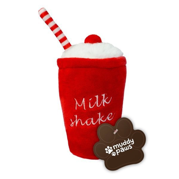 Pelúcia para Cachorro MilkShake som crocante+apito MuddyPaws