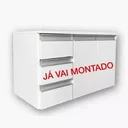 Ver imagem 2 de Gabinete Suspenso Super Luxo 2 Portas 3 Gavetas Ecopux Ecogbs-4 - Ecoplanejados