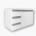 Ver imagem 1 de Gabinete Suspenso Super Luxo 2 Portas 3 Gavetas Ecopux Ecogbs-4 - Ecoplanejados