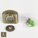 Ver imagem 2 de Batedor Amortecedor Magnético de Porta com Imã Antique Ouro Velho Marimetal