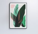 Ver imagem 5 de Quadro Pintura Folha Verde - 80x120 Cm - Adesivo Fotográfico