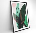 Ver imagem 2 de Quadro Pintura Folha Verde - 80x120 Cm - Adesivo Fotográfico
