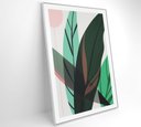 Ver mais imagens de Quadro Pintura Folha Verde - 80x120 Cm - Adesivo Fotográfico