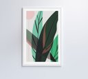 Ver imagem 1 de Quadro Pintura Folha Verde - 80x120 Cm - Adesivo Fotográfico