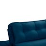 Sofa Retratil Reclinavel 2 Lugares 2,70 Vitória Veludo Azul Marinho Lansofbr - 9