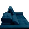Sofa Retratil Reclinavel 2 Lugares 2,70 Vitória Veludo Azul Marinho Lansofbr - 12