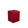 Kit 01 Namoradeira Opala 02 Puff Quadrado 02 Almofadas Vermelho - 2