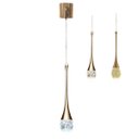 Ver imagem 1 de Lustre Pendente Cristal Gota 3 em 1 Iluminaçao Casa Sala de Estar Quarto Cabeceira Moderno Ambiente 