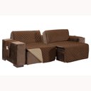 Ver imagem 1 de Protetor de Sofá Assento 2,40m Retrátil 100% Poliéster:tabacocáqui