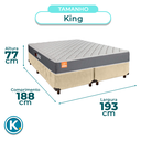 Ver imagem 3 de Conjunto Cama Box Perola King + Colchão D23 Pro Inducol