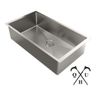 Pia Cuba De Aço Inox Com Escorredor 70X40 C/ Valvula - 2