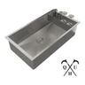 Pia Cuba De Aço Inox Com Escorredor 70X40 C/ Valvula - 1