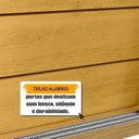 Ver imagem 5 de Guarda-Roupa Casal Monte Carlo com 2 Portas de Correr Ripada 4 Gavetas Internas e Maleiros Bege/Cinamomo/Off White