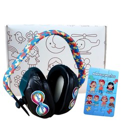 Kit Abafador de Som 11 Db para Autistas com Caixa para Colorir e Canetinhas - 2