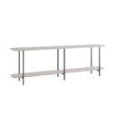 Ver imagem 1 de Mesa Lateral Sofa Table Iron Provincia Off White / Preto 180cm