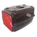 Ver imagem 1 de Caixa De Transporte Cães Nº3 Preta Com Porta Vermelha