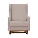 Ver imagem 5 de Poltrona de Amamentação Sofia C/ Balanço Puff Bebê Completo: Tb 196 Linho Rose