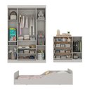 Ver imagem 5 de Quarto Infantil Completo com Minicama Montessoriana e Colchão Incluso Teddy Multimóveis MP4901 Off