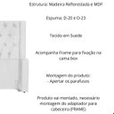 Ver imagem 3 de Kit Cabeceira e Calçadeira Baú Emma Suede Casal 140 Cm