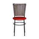 Ver imagem 5 de 6 Cadeiras para Mesa Preta Hawai Avelã Cor:vermelho