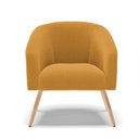 Ver imagem 5 de Poltrona Decorativa Pé Palito Natural Kit 2 Stella Bouclê Mostarda D03 - D'Rossi