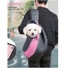 Bolsa Canguru Cachorro Cao Gato Pet Carregador Mochila Pequeno Porte Ombros Costas Viagem Lazer Tran - 2
