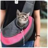 Bolsa Canguru Cachorro Cao Gato Pet Carregador Mochila Pequeno Porte Ombros Costas Viagem Lazer Tran - 9