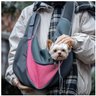 Bolsa Canguru Cachorro Cao Gato Pet Carregador Mochila Pequeno Porte Ombros Costas Viagem Lazer Tran - 4
