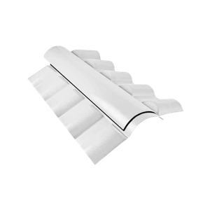 Cumeeira Central Articulada Pvc Colonial Branca (par)