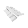 Cumeeira Central Articulada Pvc Colonial Branca (par) - 1