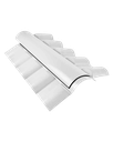 Ver imagem 1 de Cumeeira Central Articulada Pvc Colonial Branca (par)