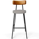 Ver imagem 6 de Kit 04 Banquetas Alta Cozinha Sala Jantar Aço Milão L02 Couríssimo Whisky Linho Bege - Lyam Decor