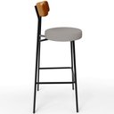 Ver imagem 7 de Kit 04 Banquetas Alta Cozinha Sala Jantar Aço Milão L02 Couríssimo Whisky Linho Bege - Lyam Decor