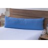 Fronha para Travesseiro de Corpo 1,50mx50cm 100% Algodão 200 Fios Azul - 1