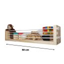 Ver imagem 3 de Prateleira Tricomix de Madeira para Livros e Decoração – 50x10 Cm