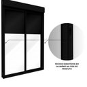 Ver mais imagens de Porta de Alumínio de Correr Lateral 2 Folhas Persiana Integrada Automatizada 220 Volts 235x160 Preto Lucasa