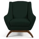 Ver imagem 4 de 2 Poltronas Base Manu Madeira C-117 Linho Verde Domi