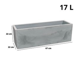 Cachepot Floreira Flat para Plantas 67 Aço Corten - Japi - 3
