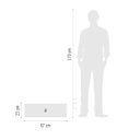 Ver imagem 4 de Cachepot Floreira Flat para Plantas 67 Aço Corten - Japi