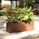 Ver imagem 2 de Cachepot Floreira Flat para Plantas 67 Aço Corten - Japi