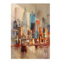 Ver imagem 1 de Quadro Decorativo Abstrato Ponte de Ny C/ Textura Pinceladas