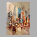 Ver imagem 3 de Quadro Decorativo Abstrato Ponte de Ny C/ Textura Pinceladas