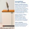 Kit 2 Peças com Armário Multiuso Baixo 2 Portas e Estante para Livros Ananda Cabecasa Madeiramadeira - 8