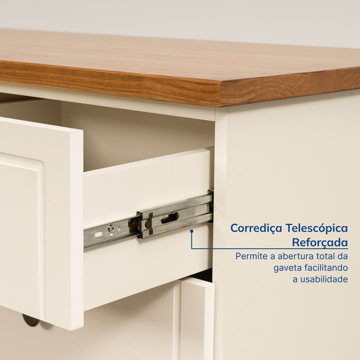 Conjunto Home Office 3 Peças com Escrivaninha, Estante e Armário Ananda Cabecasa MadeiraMadeira - 7