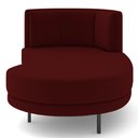 Ver imagem 6 de Chaise Longue Divã 164cm Braço Direito Logus D06 Veludo Vermelho - Mpozenato