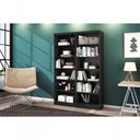Ver imagem 2 de Conjunto 2 Estantes Livreiro Birmingham Preto Fosco