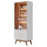 Cristaleira Ambiente Noronha Off White Matte Freijó- Colibri - 4