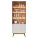 Ver imagem 6 de Cristaleira Ambiente Noronha Off White Matte Freijó- Colibri