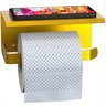 Suporte Porta Papel Higiênico de Parede Dourado Max - 5