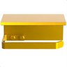 Suporte Porta Papel Higiênico de Parede Dourado Max - 1